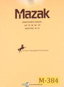 Mazak-Yamazaki-Mazak Yamazaki 860 Lathe, Installation, Wiring Lubrication and Parts Manual 1980-860-06